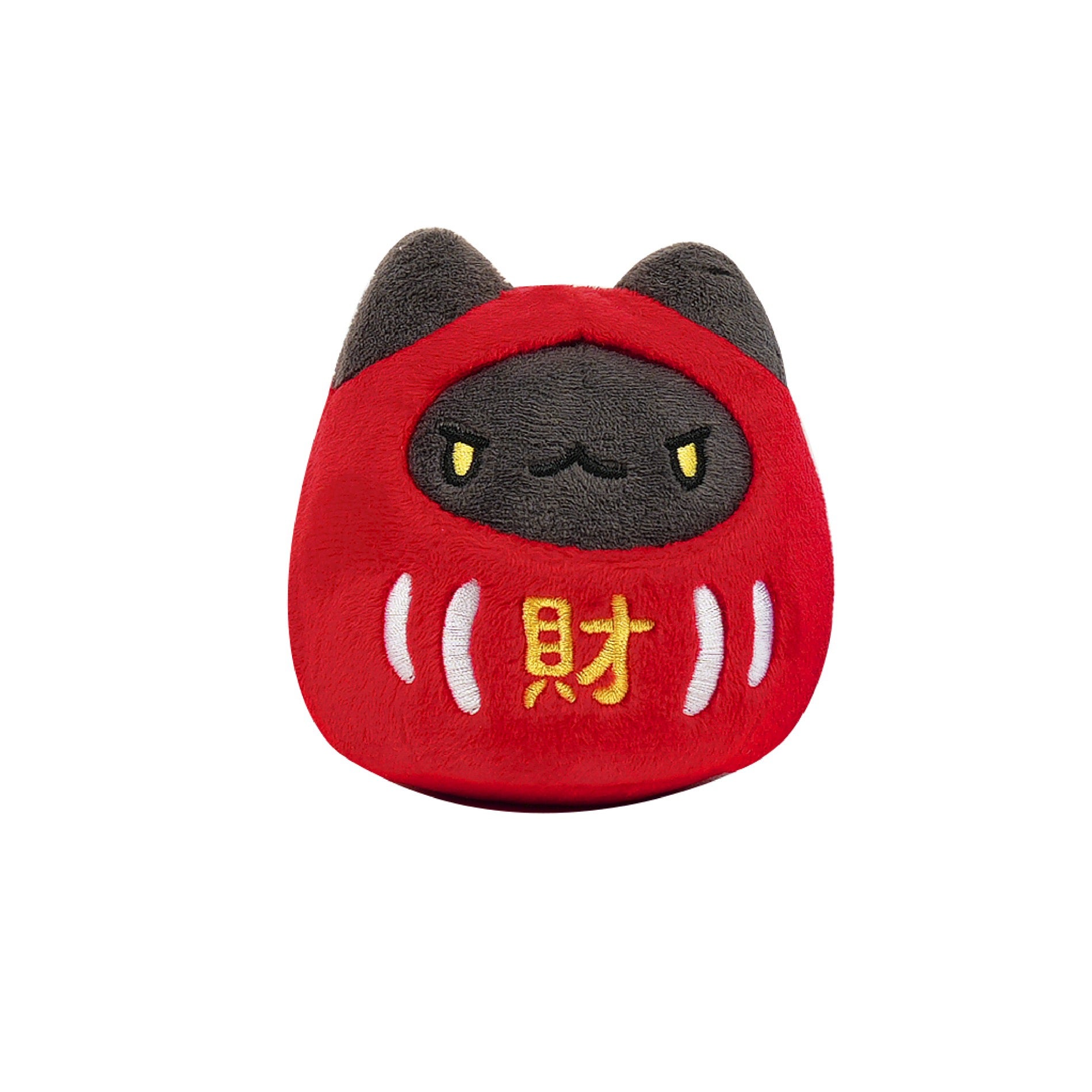 Dharma Black Bugcat 9cm Roly-Poly Plush(財 - Wealth) - Front View